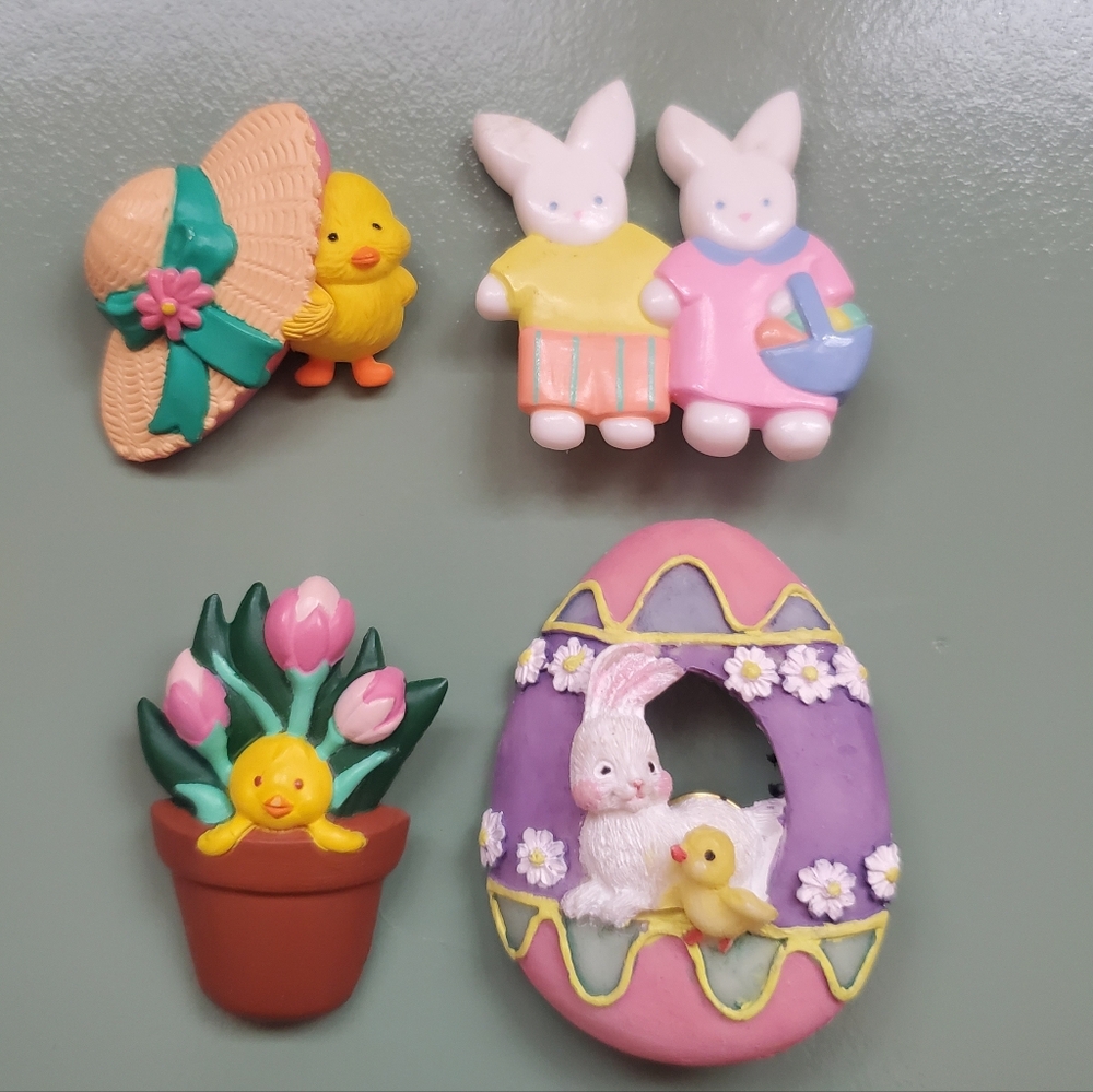 Easter Pins & Egg Chime Necklace - Picture 2 of 5